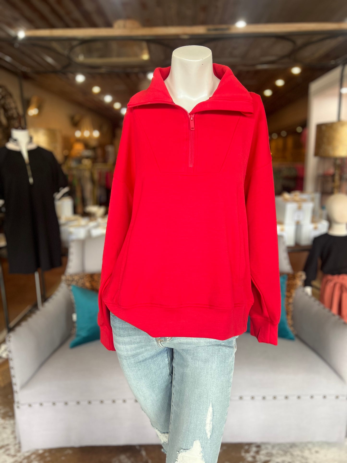 Modal Quarter Zip Pullover