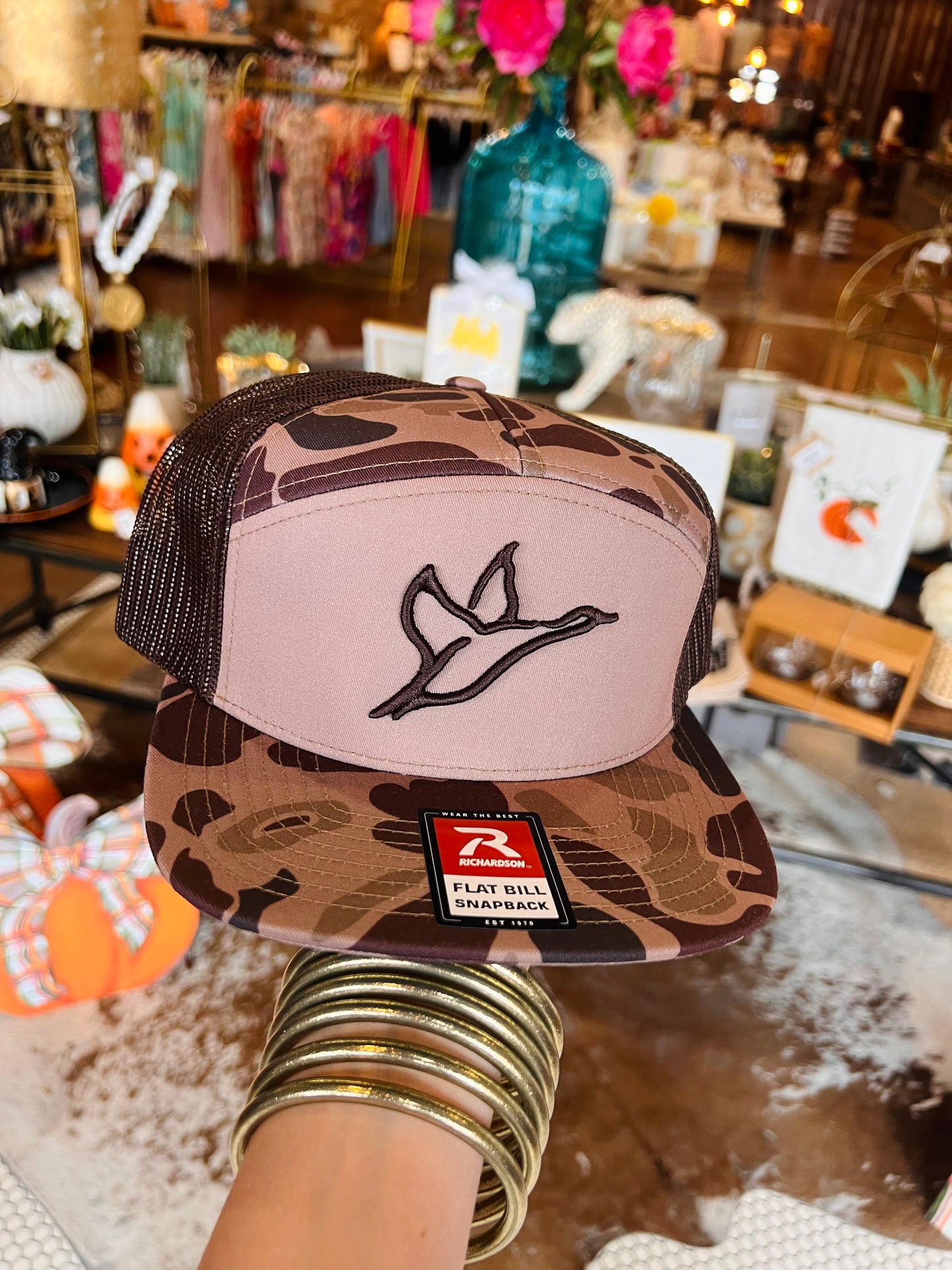Icon Embroidered Cap- Bark Duck Camo