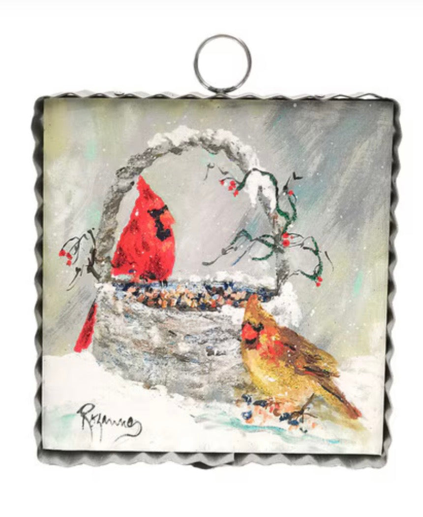 Cardinal Basket Charm