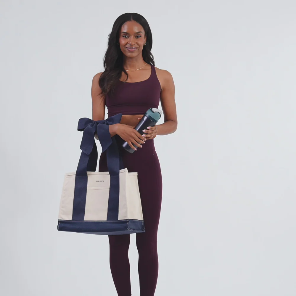 Canvas Bow Tote