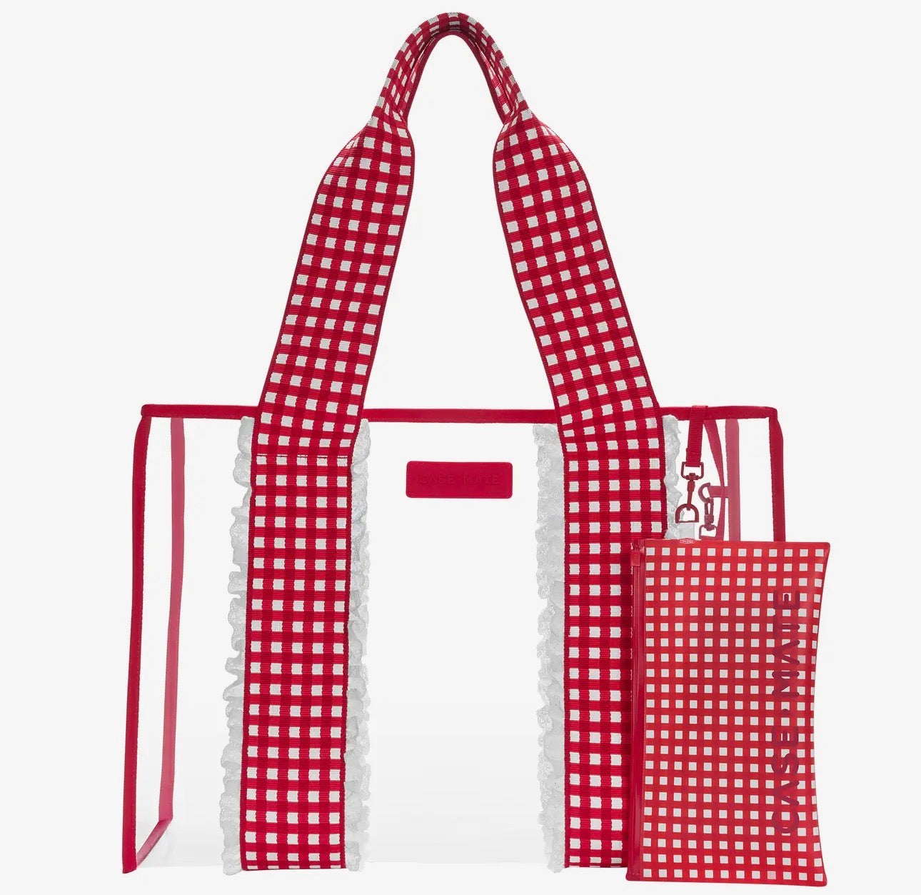 Cherry Gingham Jelly Tote