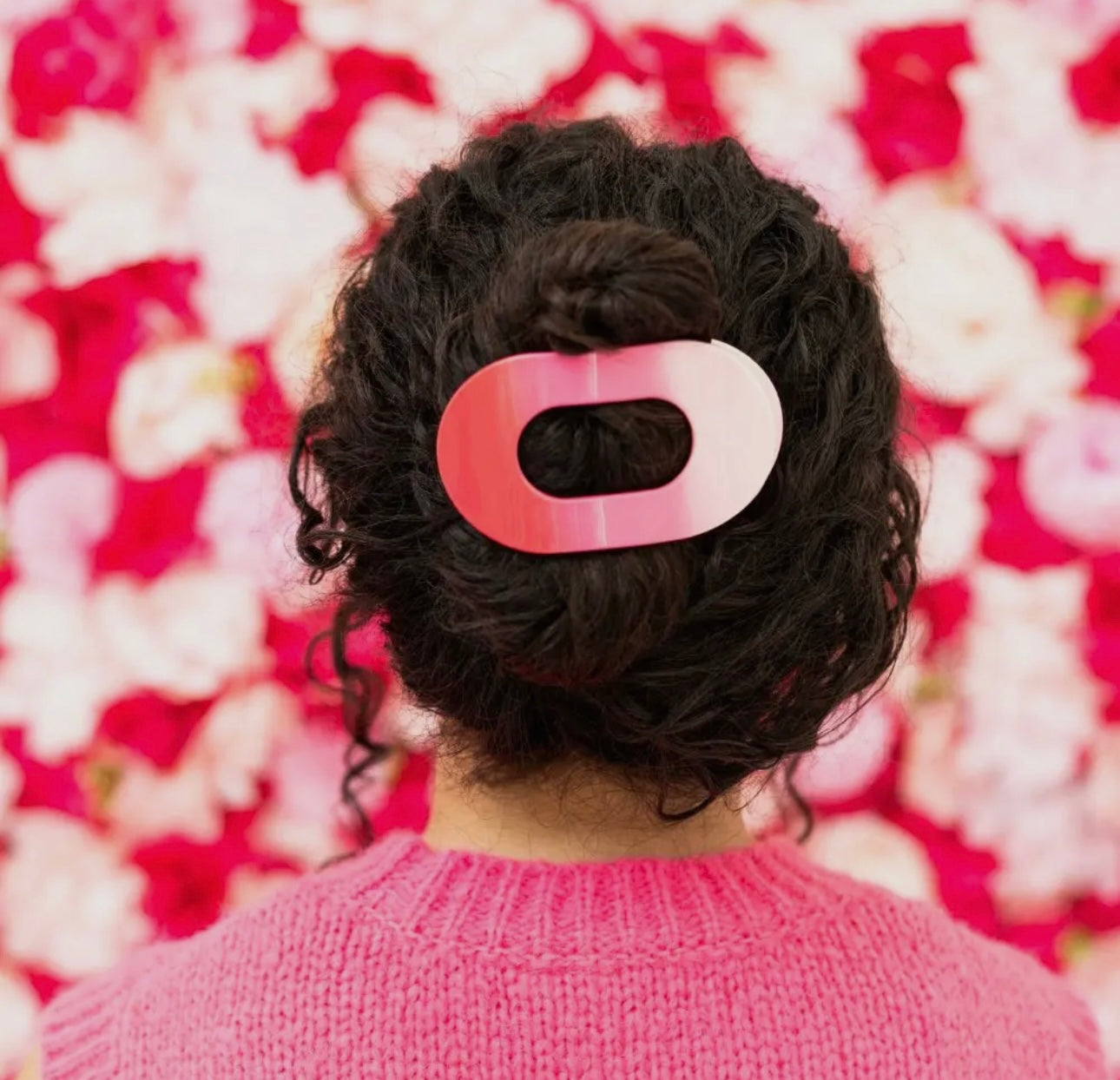 Teleties Valentine Round Flat Clip- Med.