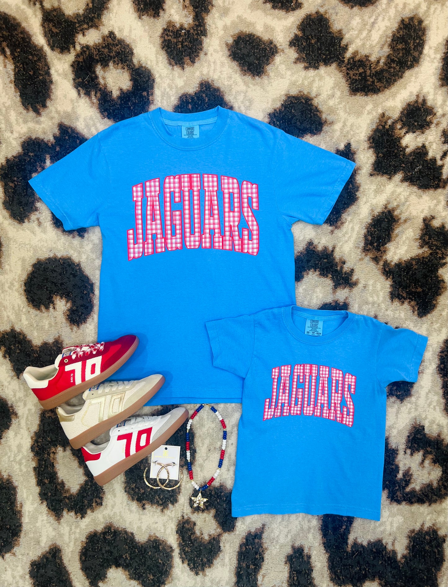 Gingham Jaguars Tee