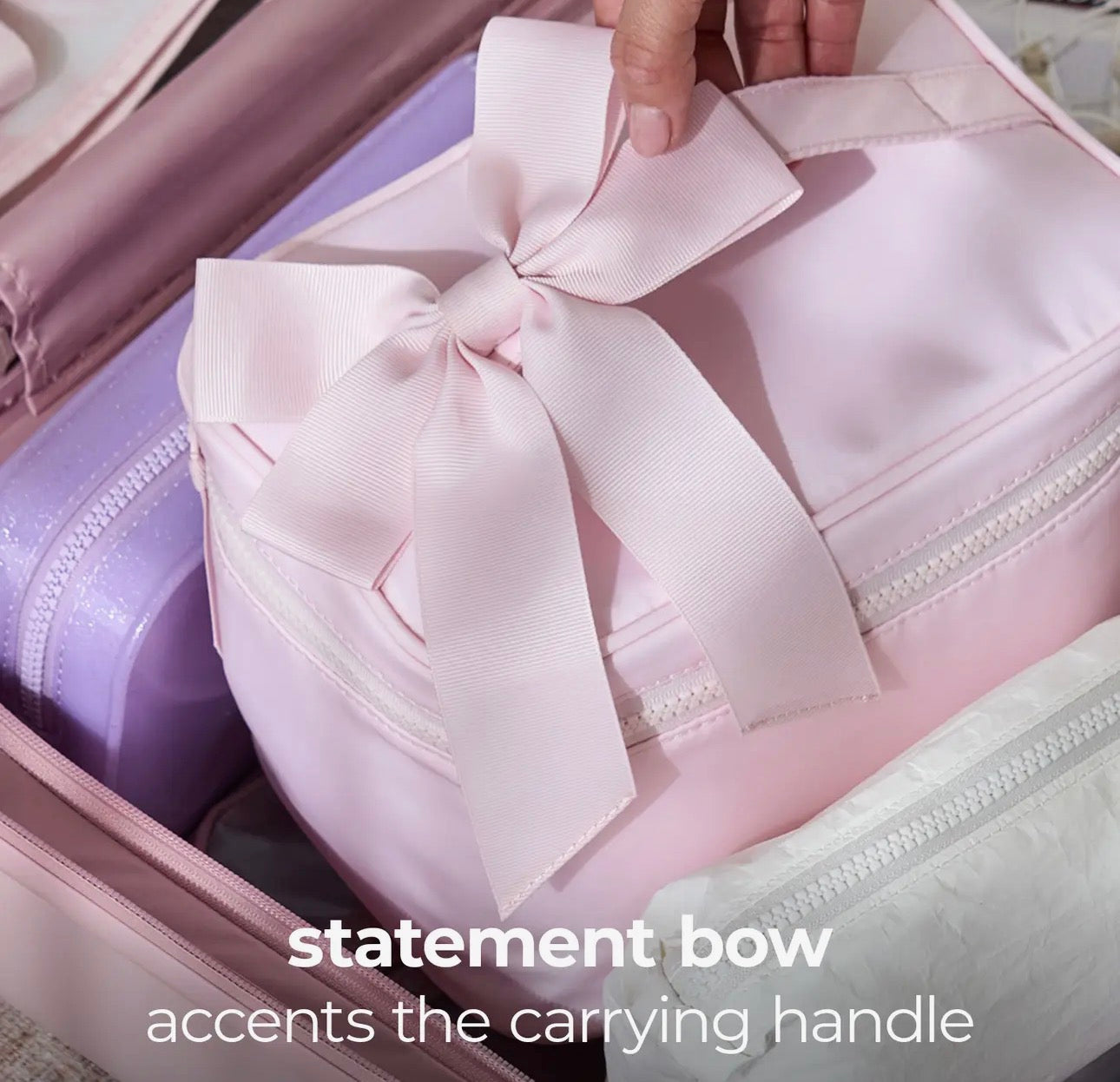 Ballet Pink Makeup Train Case