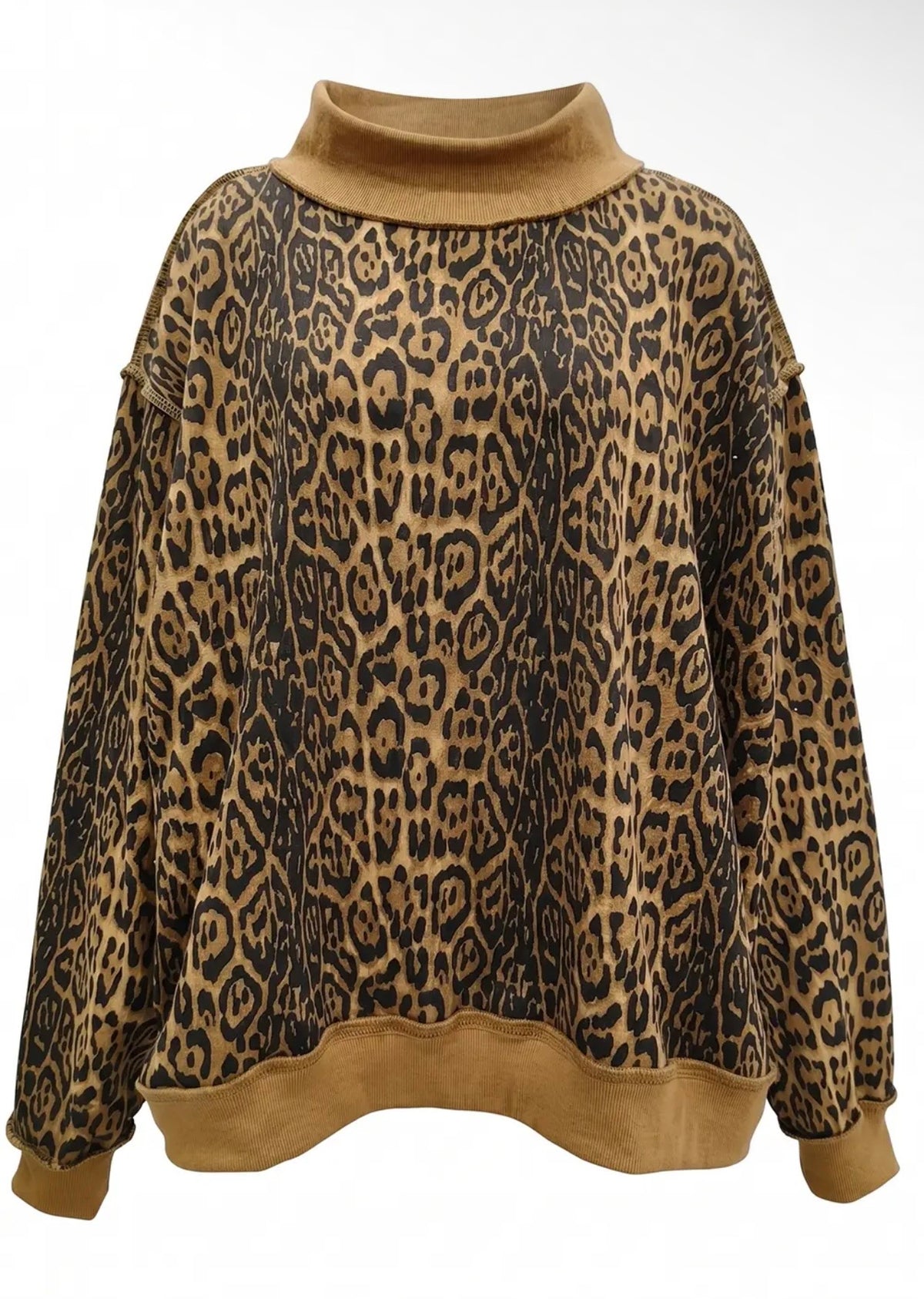 Cheetah Mockneck