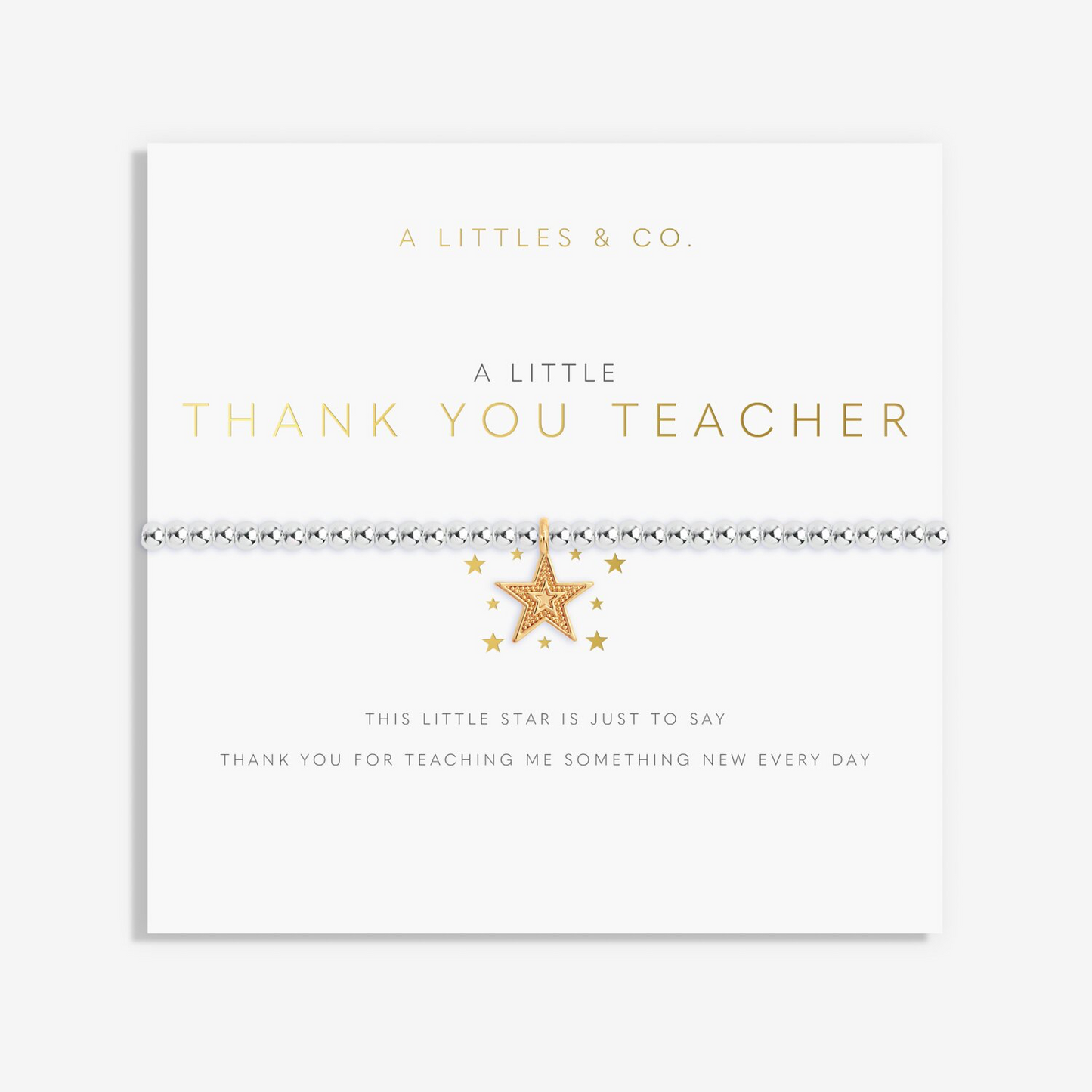Thank You Teacher- Silver