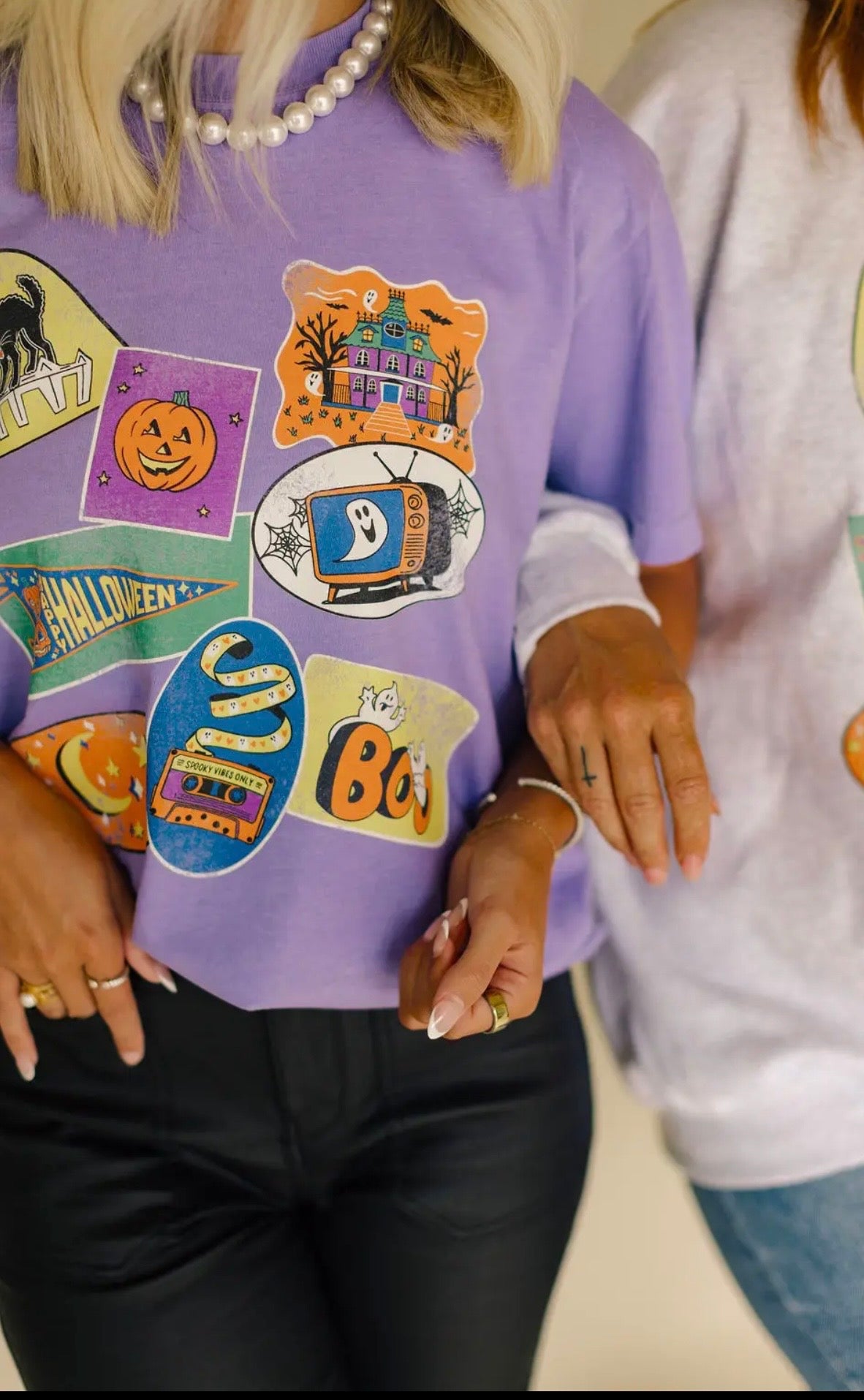 90s Halloween Sticker Tee