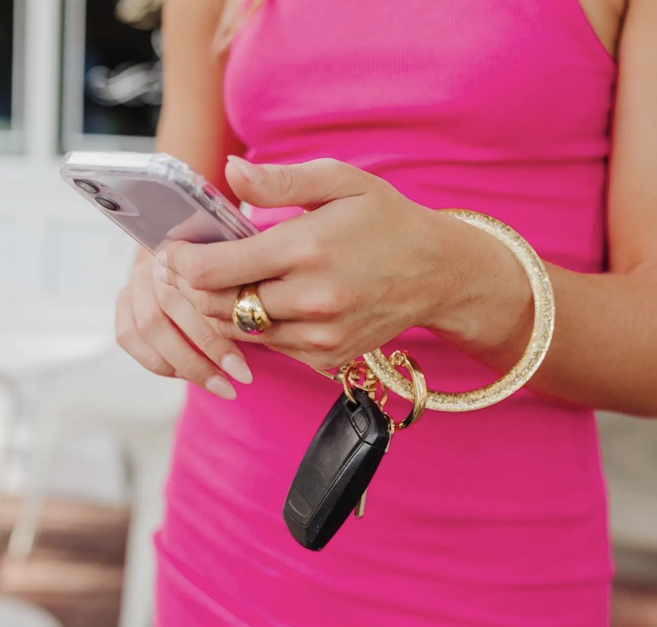 Resin Big O® Bracelet Keychain