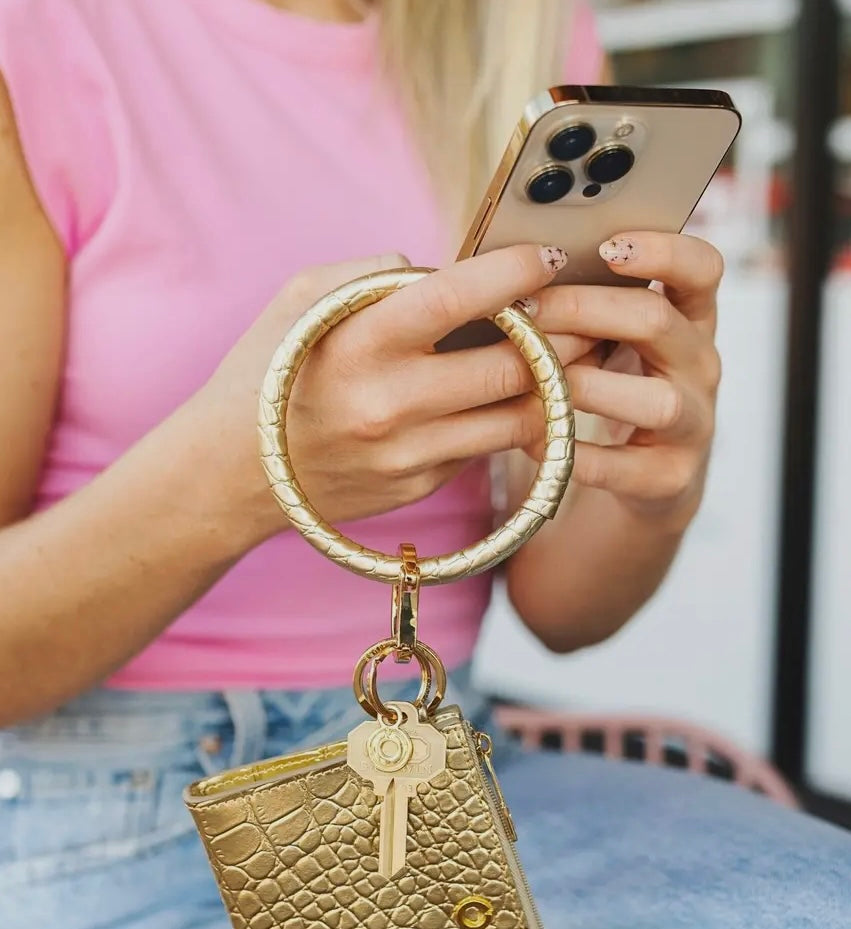 Leather Big O® Key Ring