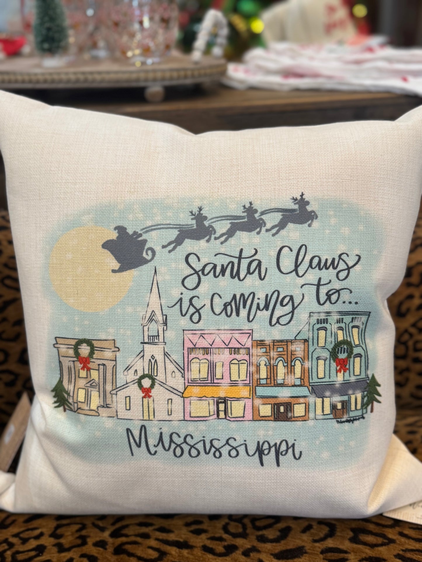 Santa's Coming to MS Pillow