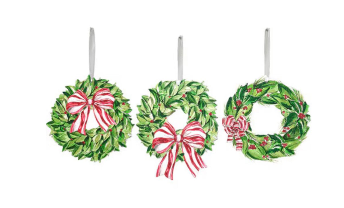 Traditional Tidings Wreath Ornament