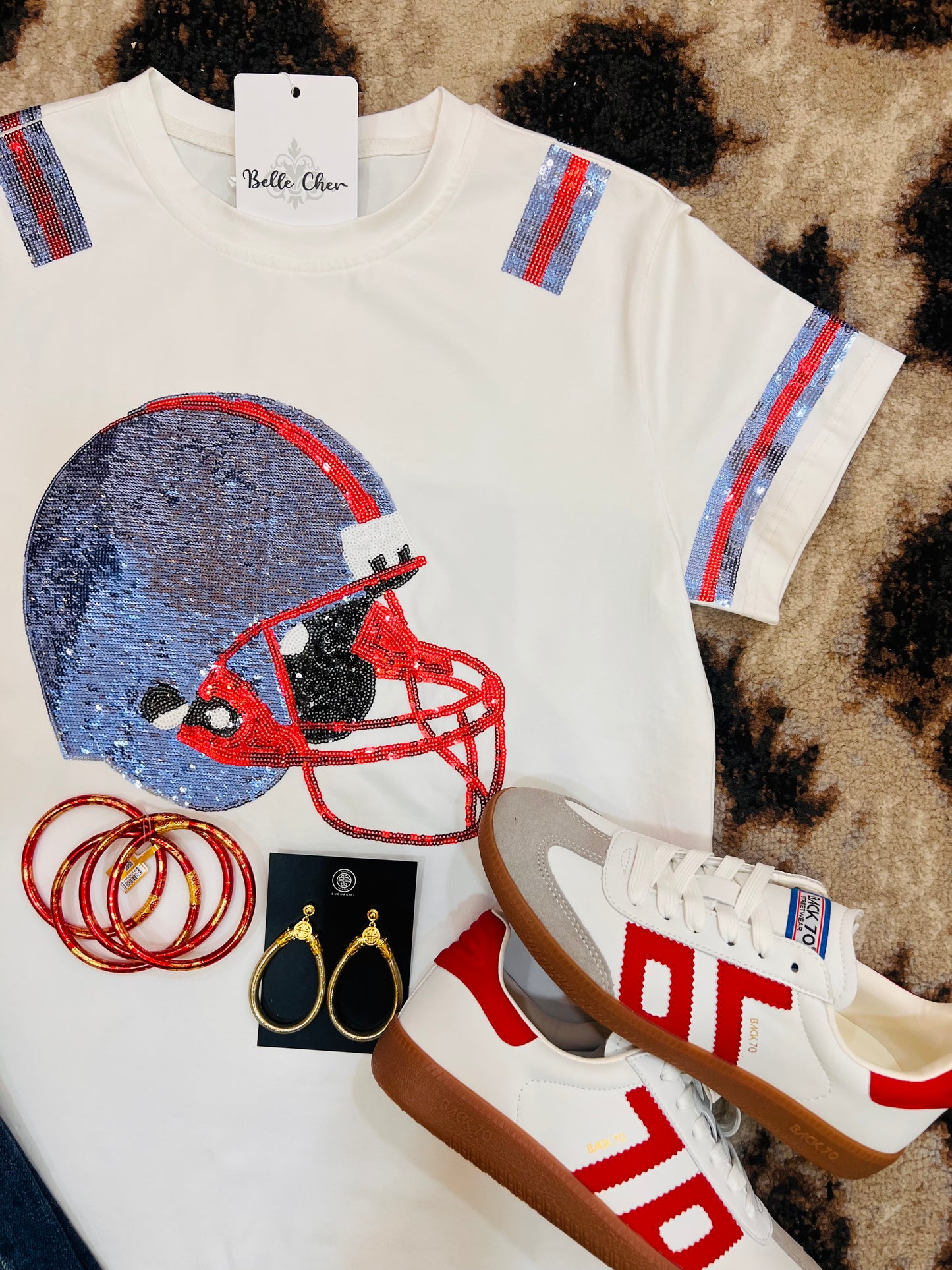 Sequin Helmet Tee