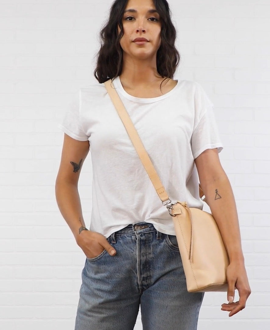 Slim Leather Crossbody Strap