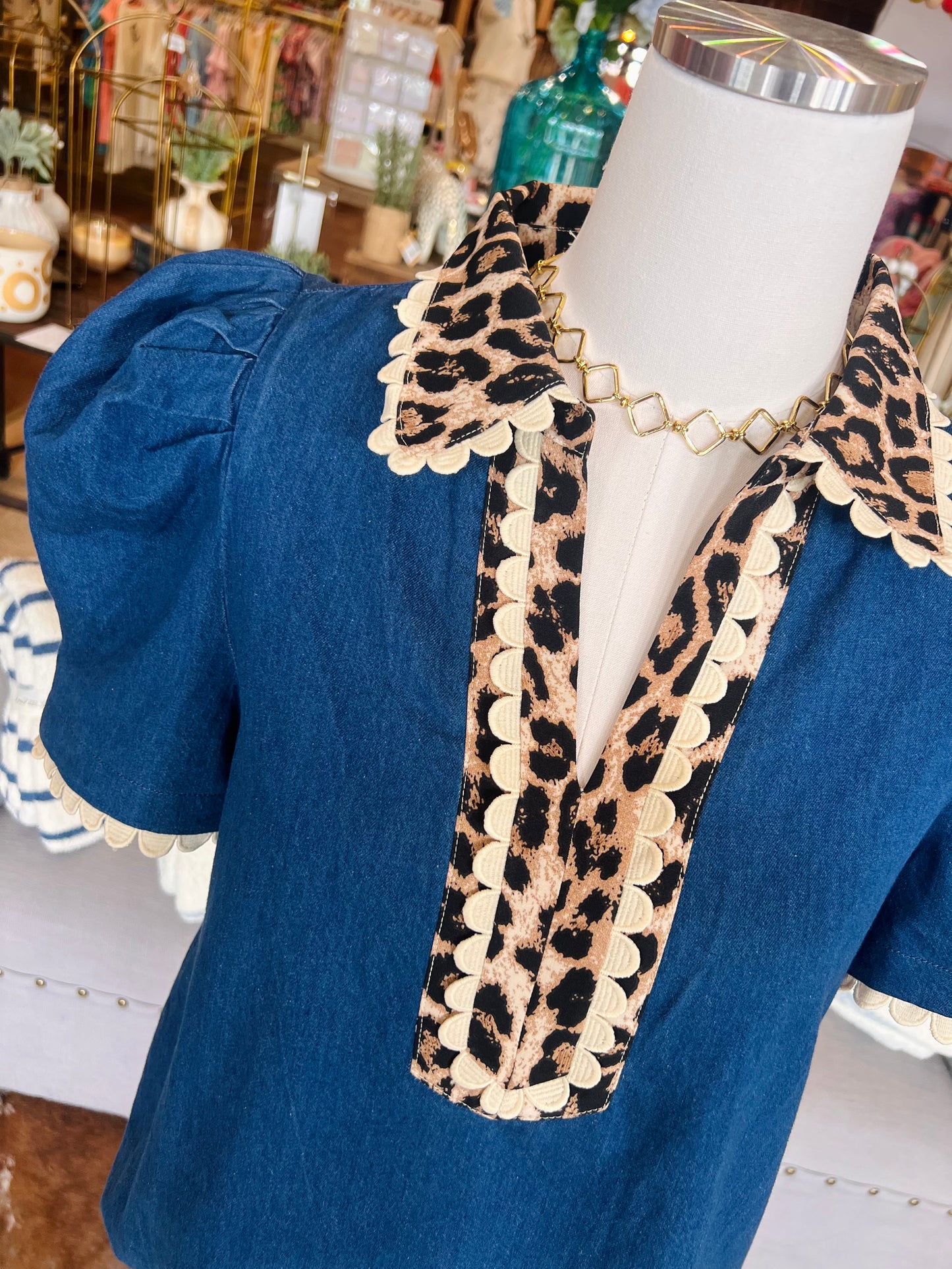 Wild About Denim Top