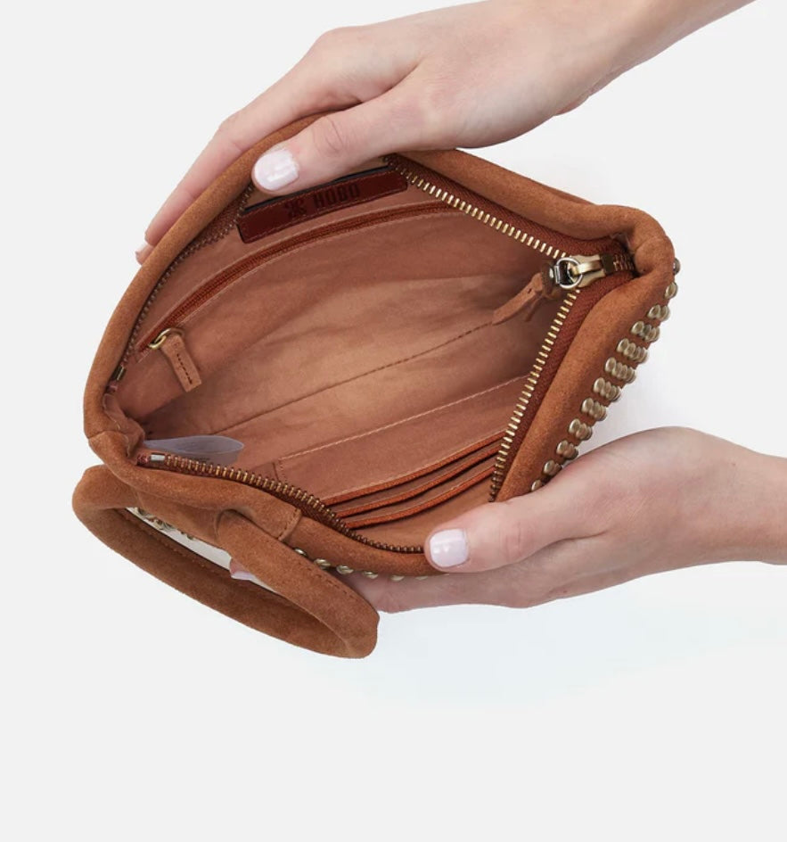 MAGGIE STUDDED CLUTCH