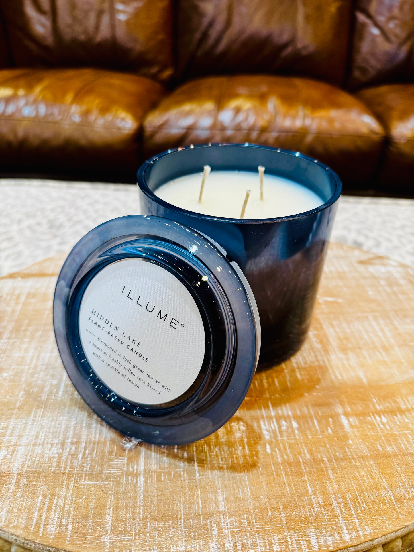 Hidden Lake Statement Glass Candle