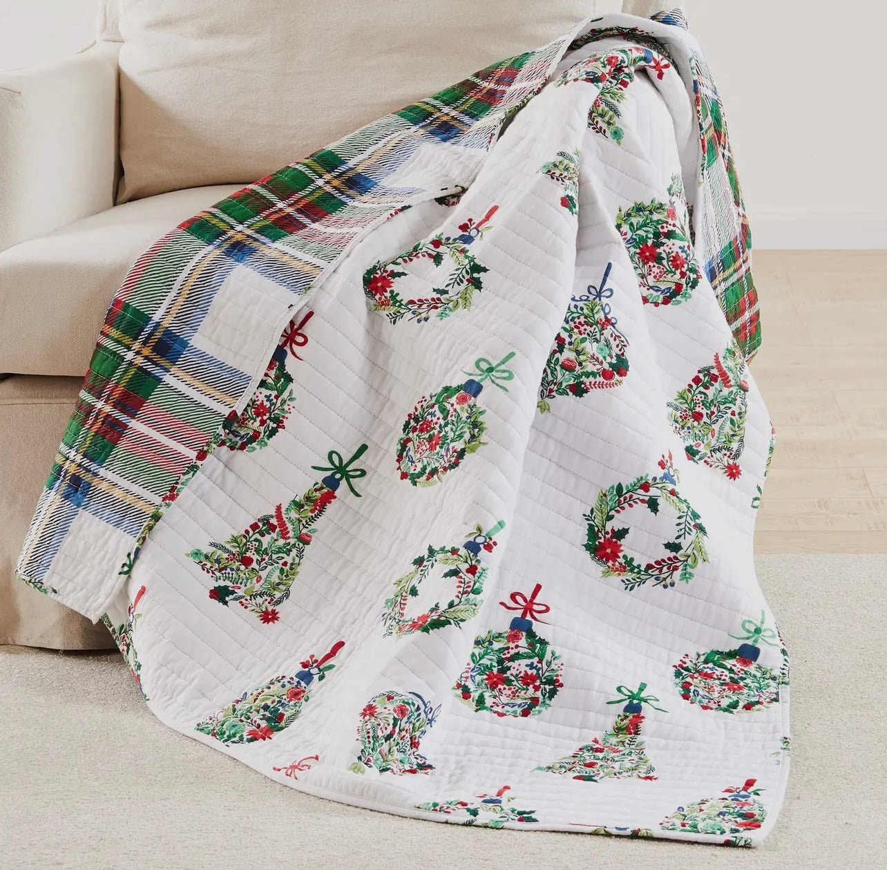 Merry & Bright Quilted Throw