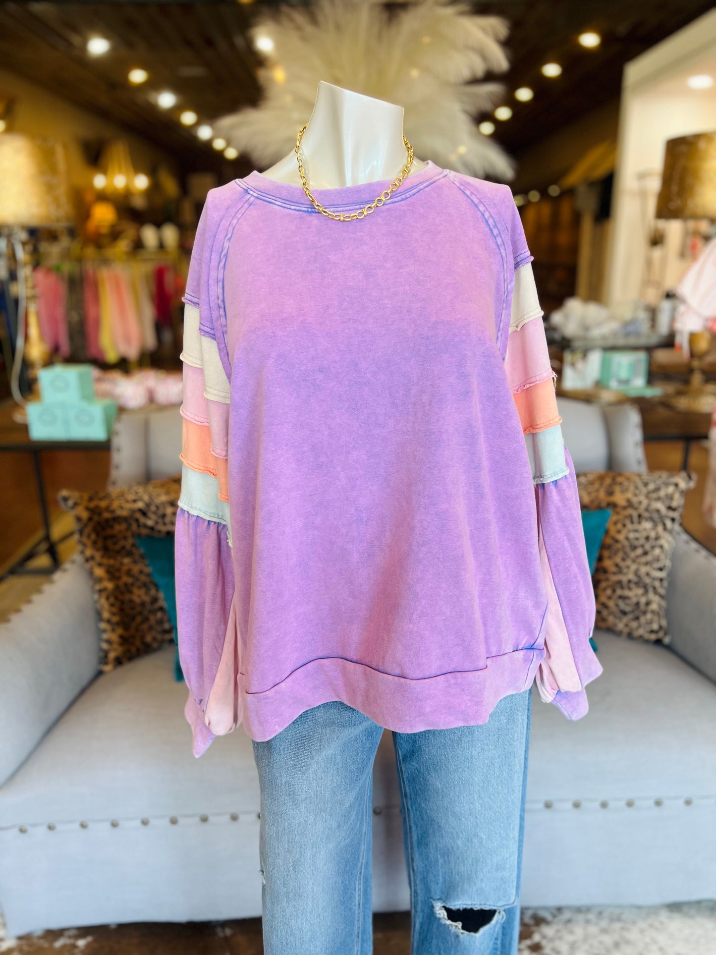 Pretty in Purple Pullover