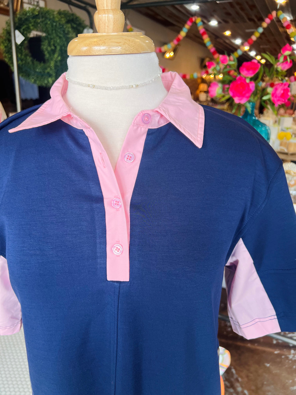 Side Snap Polo Dress