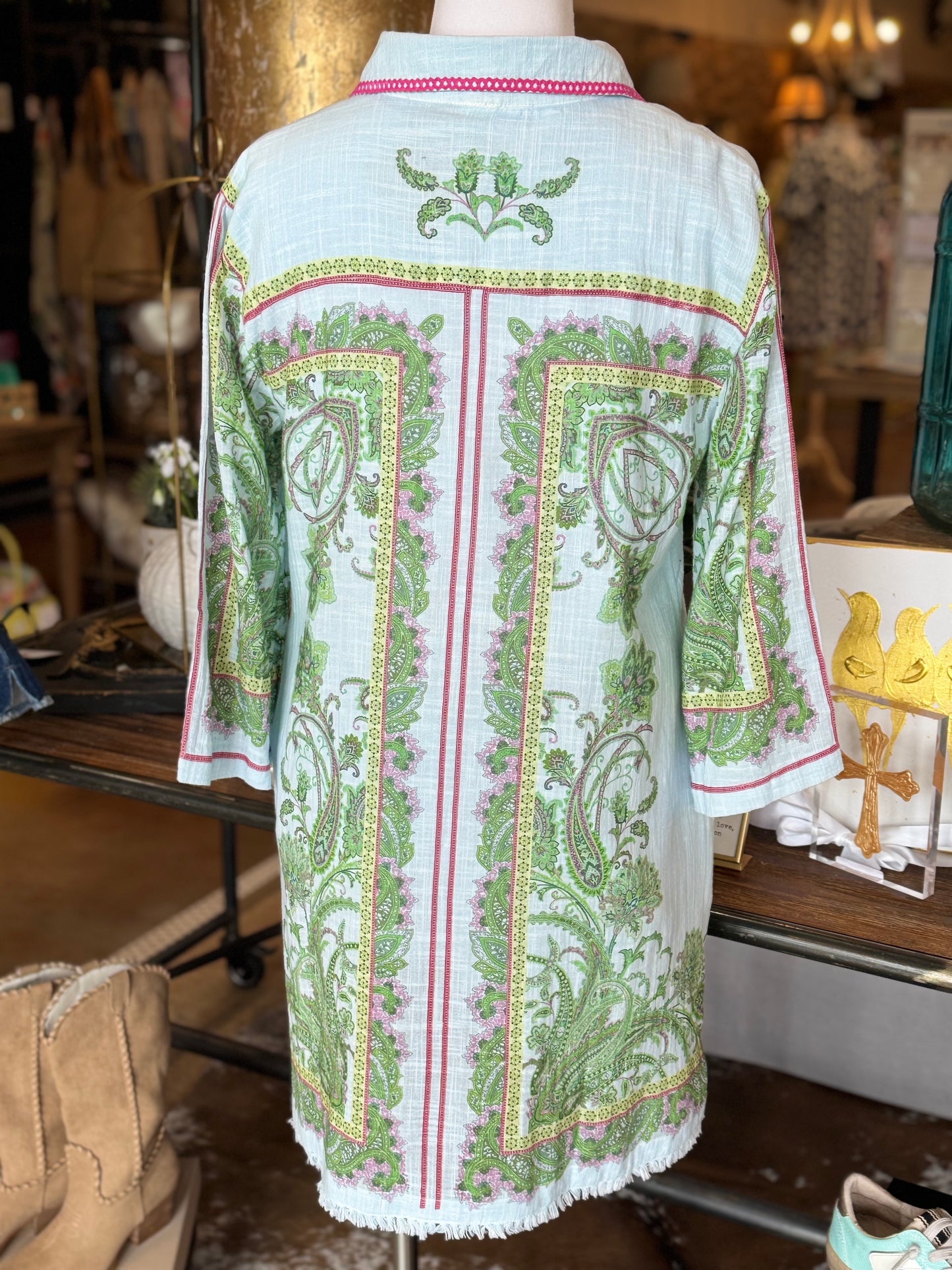 Paisley Shift Dress