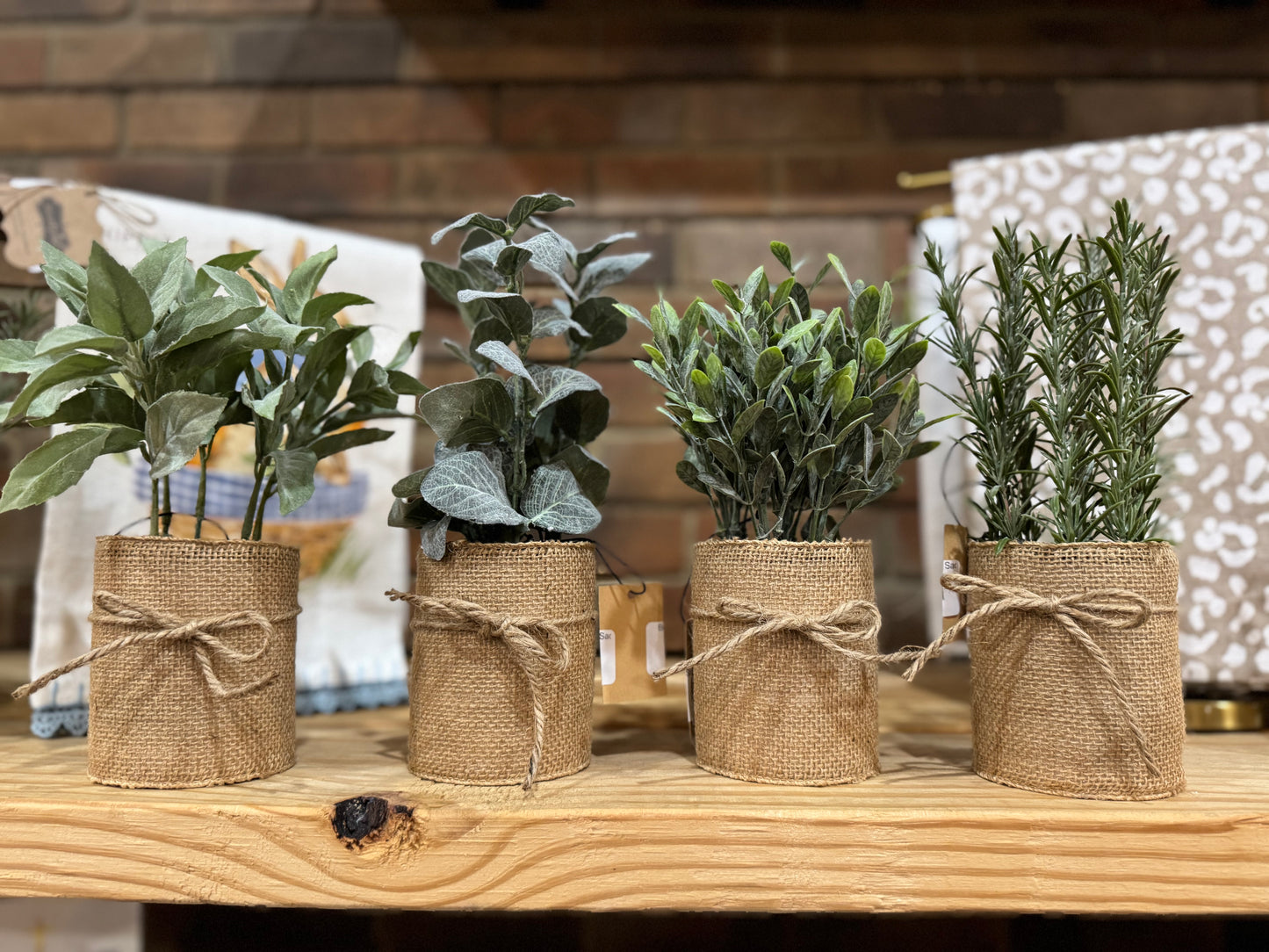 Botanicals in Burlap Sack