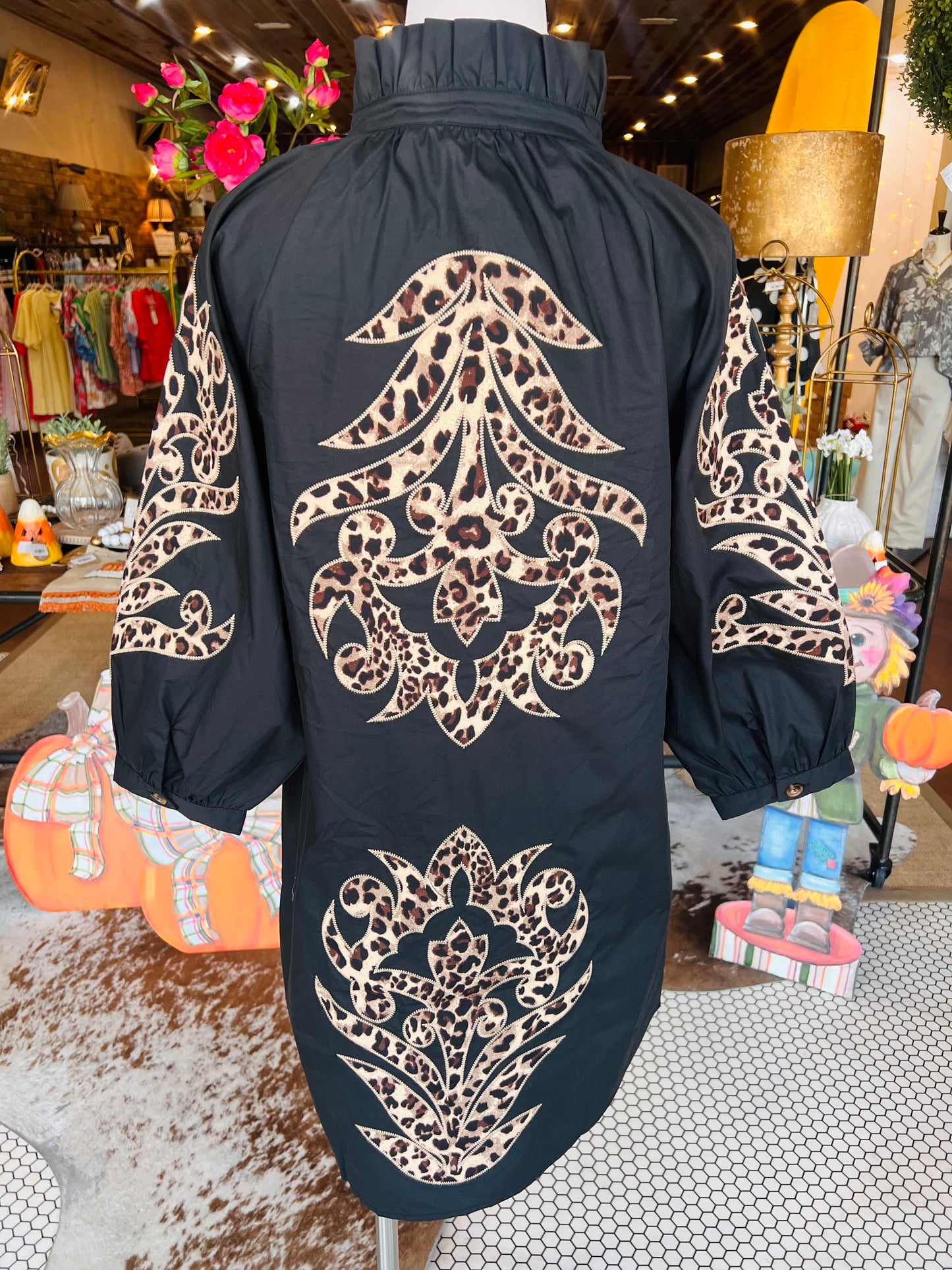 Luxe Leopard Shift Dress