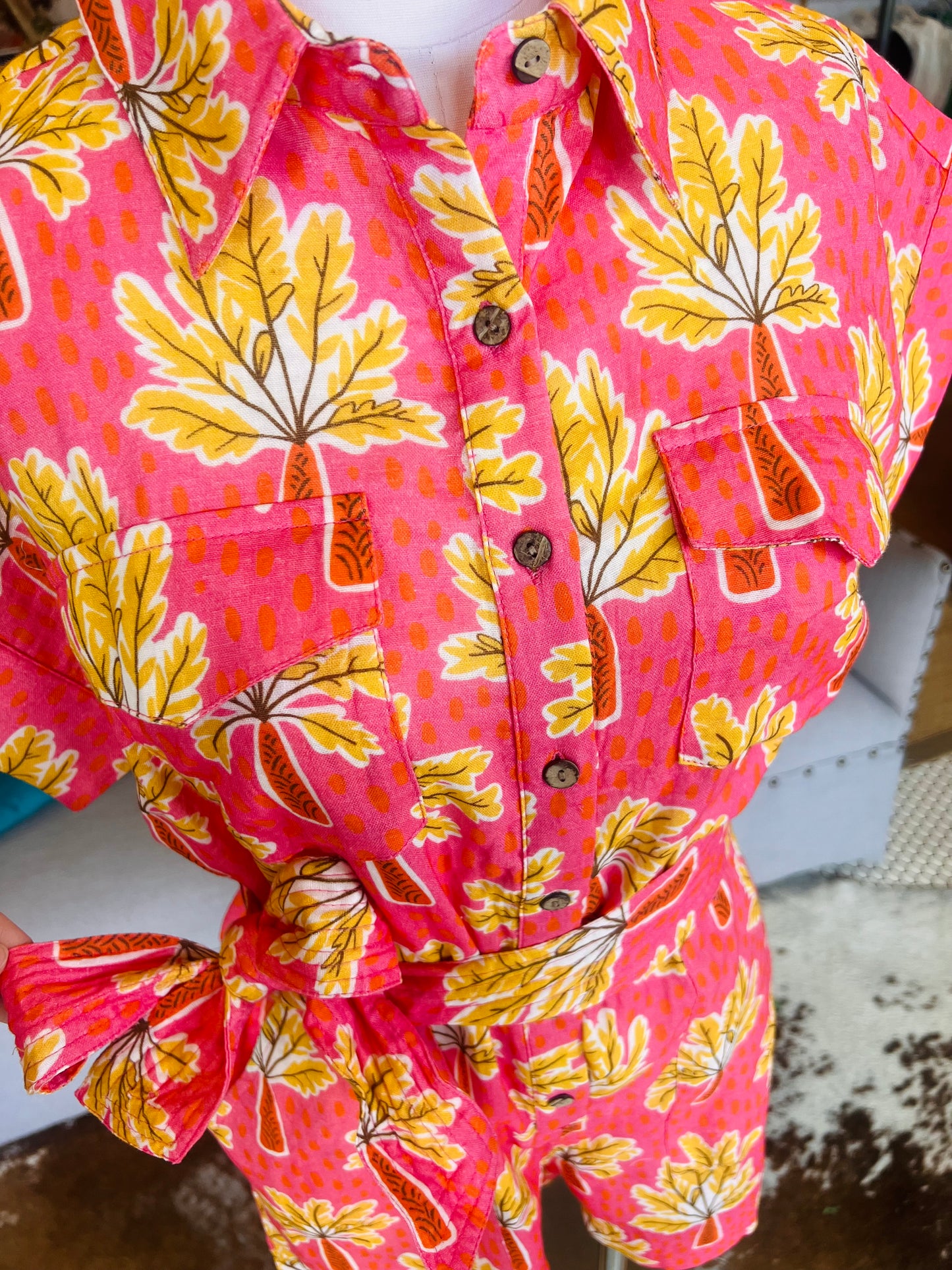 Palm Tree Romper