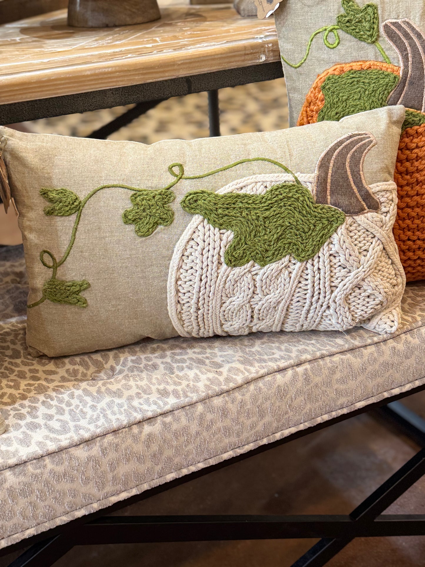 Pumpkin Vine Pillow