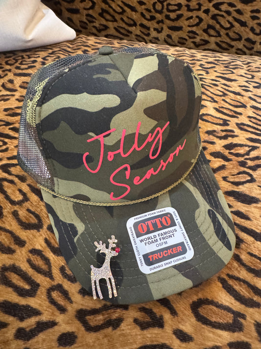 Jolly Season Camo Trucker