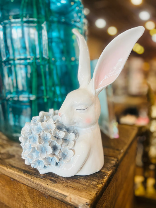 Bunny w/Hydrangea