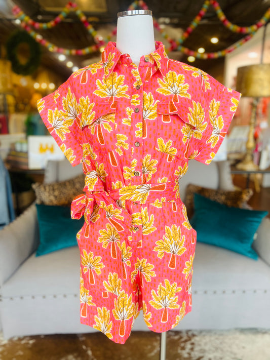 Palm Tree Romper