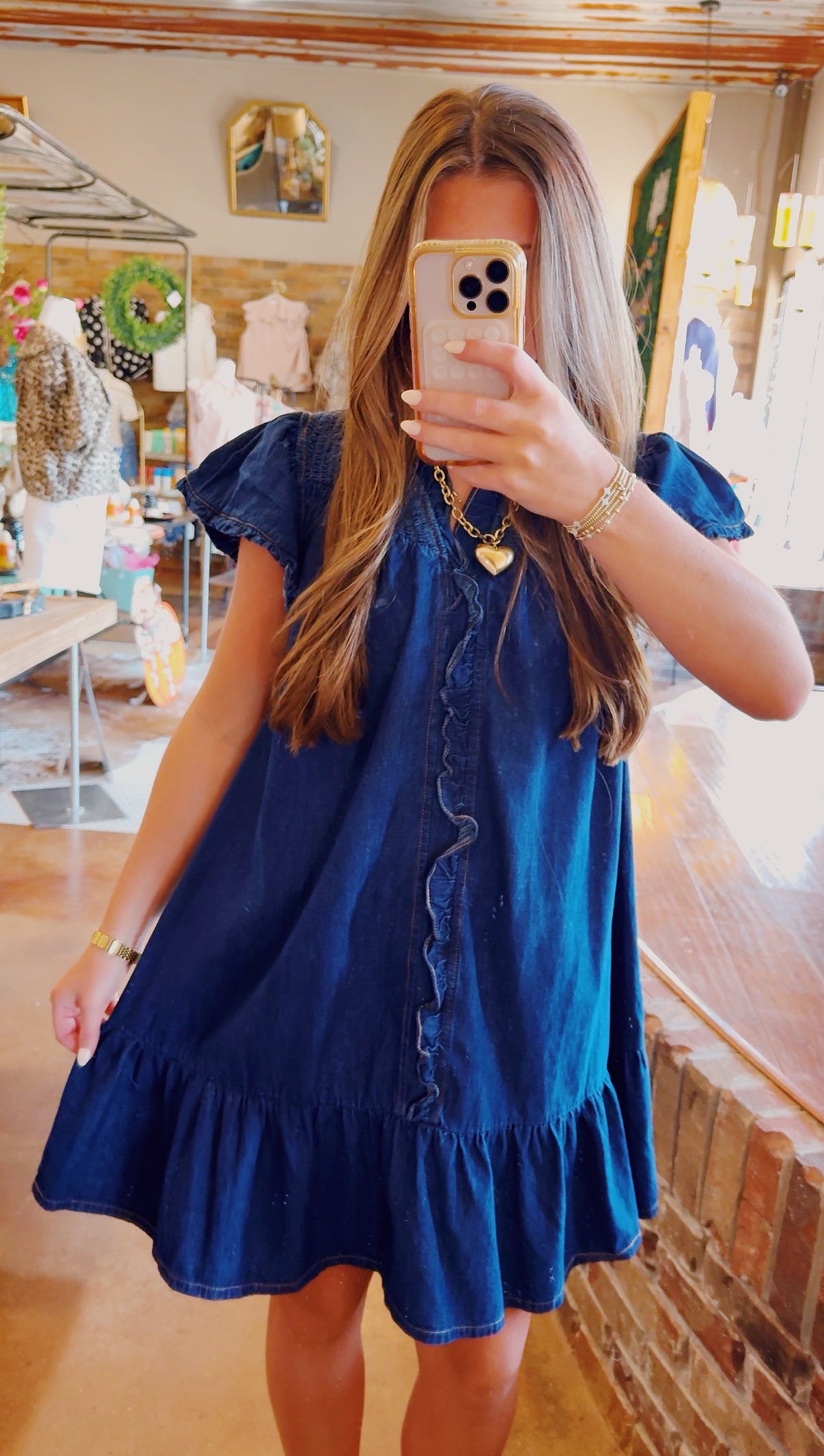 Double Take Denim Dress