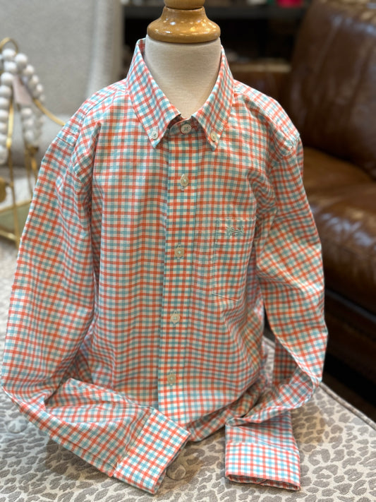 Youth Gingham Sport Shirt