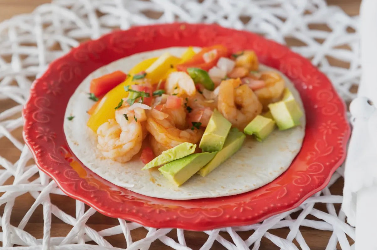 Crockstar Firecracker Shrimp Fajitas