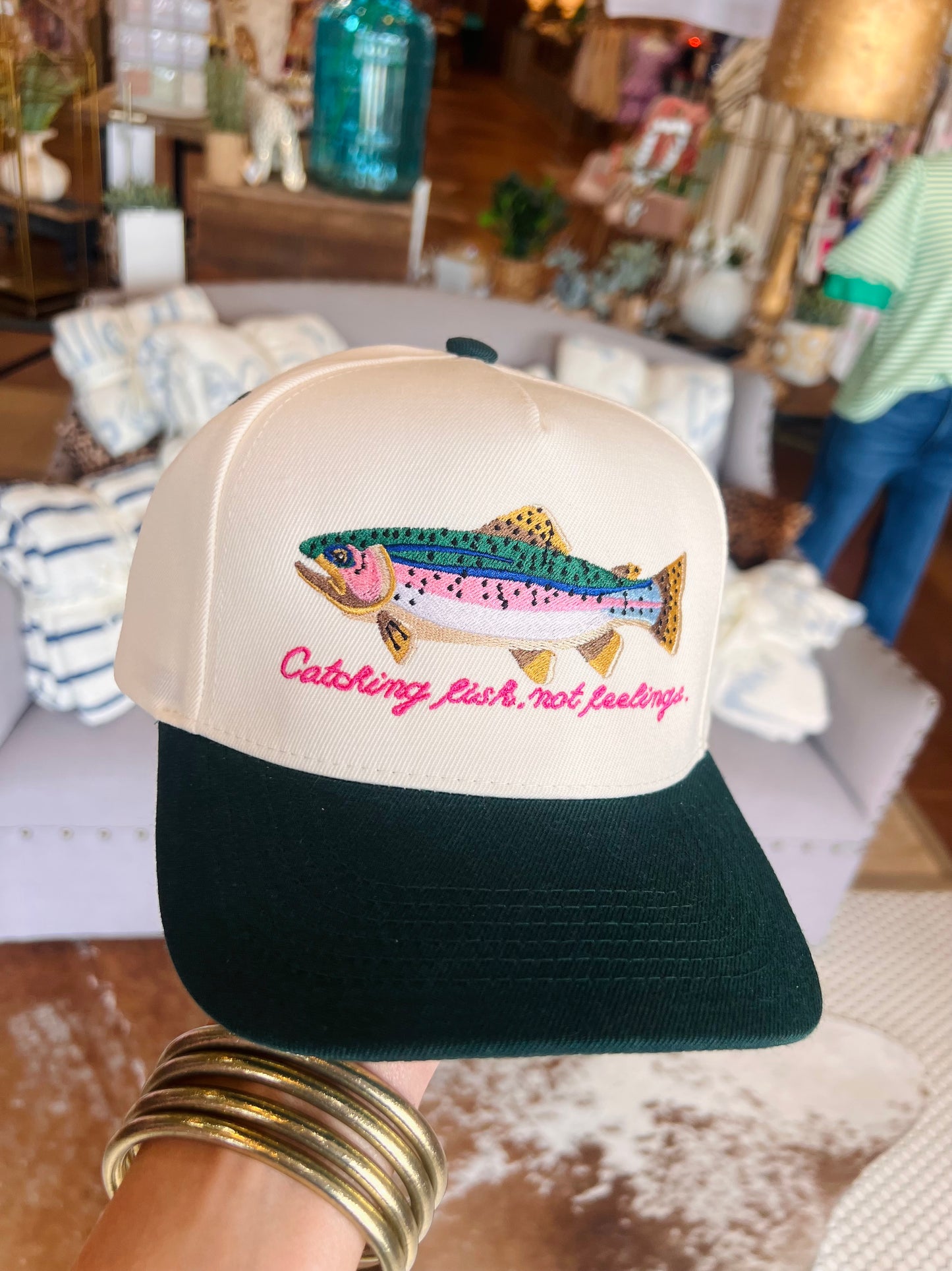 Catching Fish Not Feelings Hat
