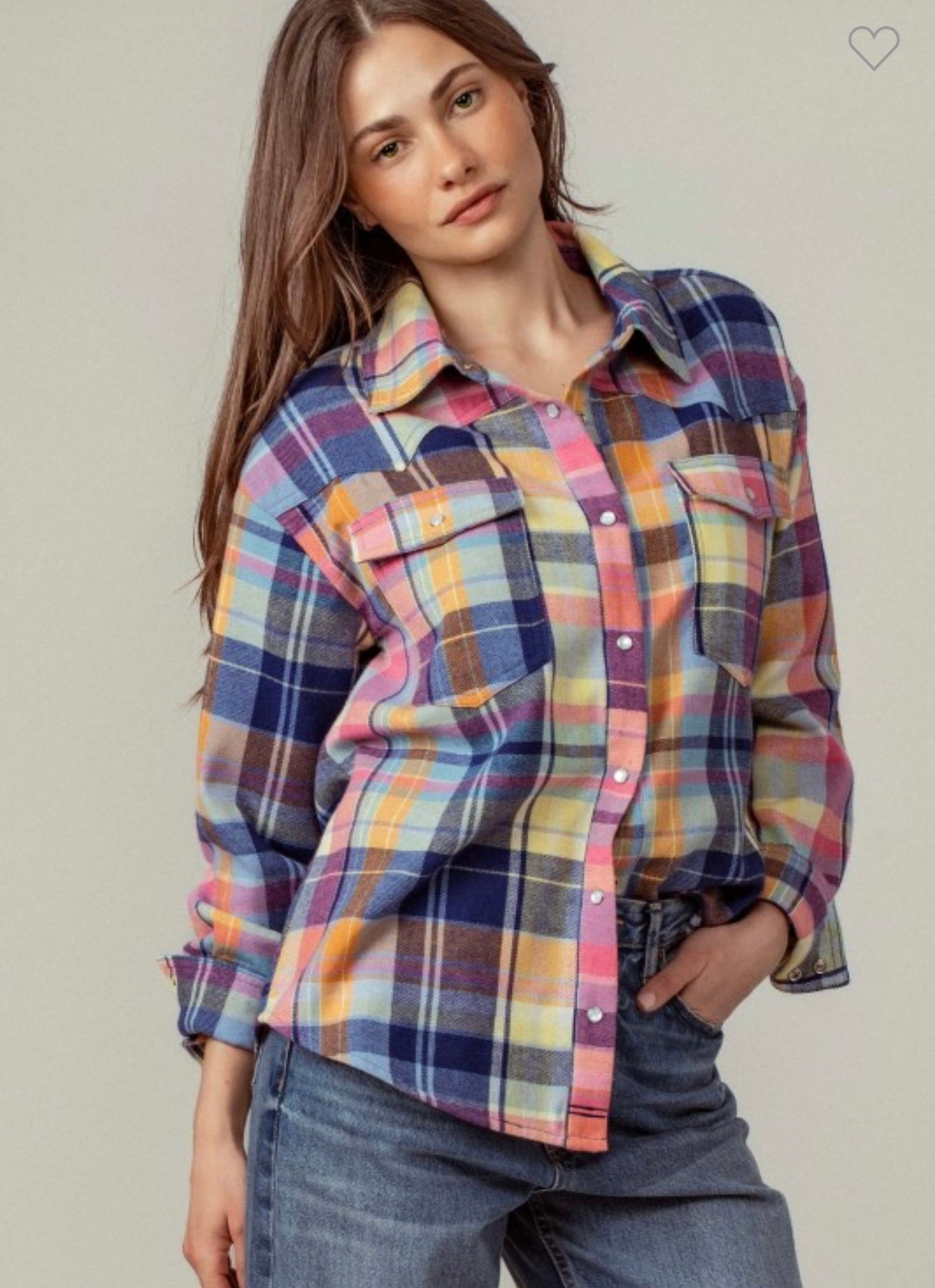 Multicolor Flannel Shacket