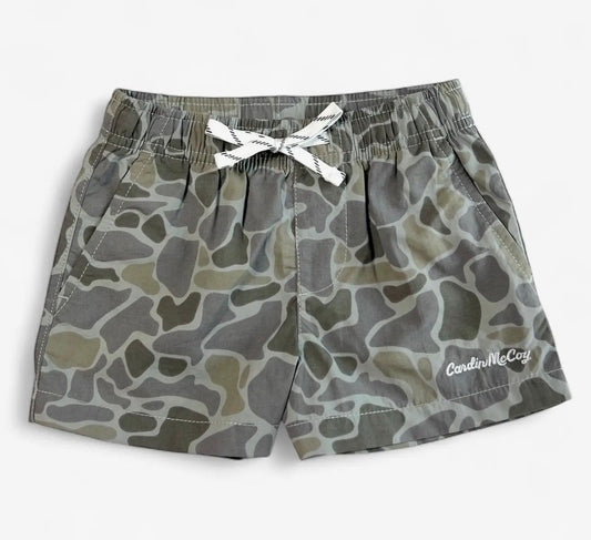 Boys' Gray Camo Performance Shorts