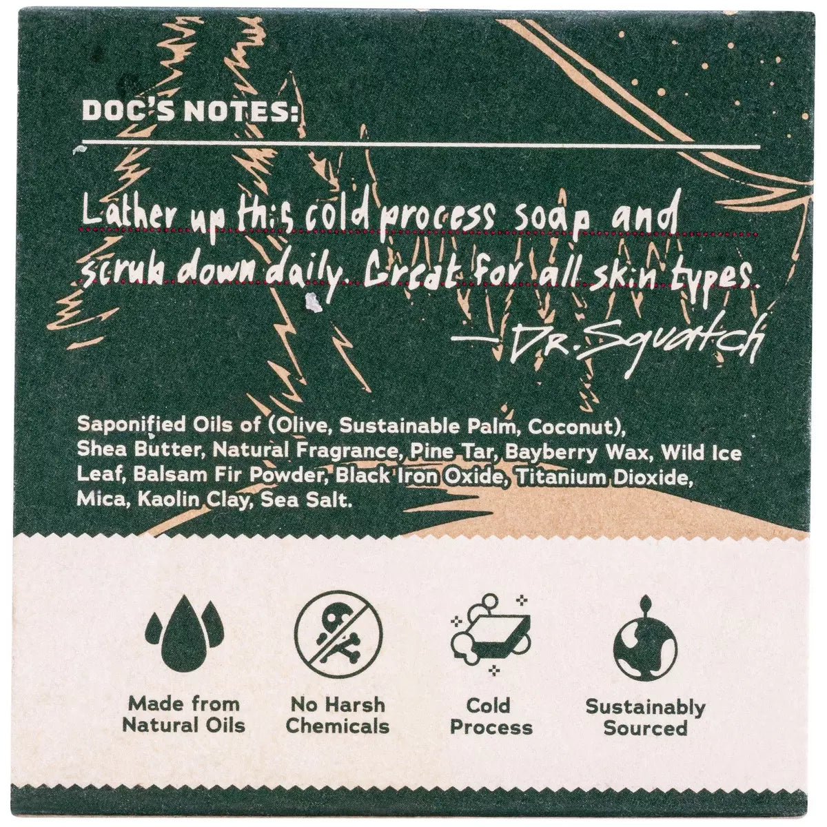 Snowy Pine Tar Bar Soap