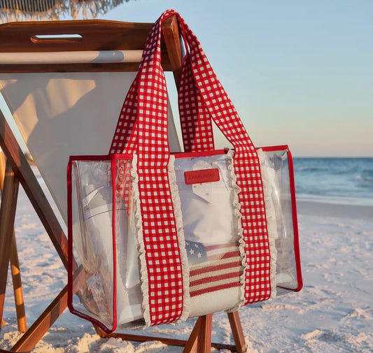 Cherry Gingham Jelly Tote