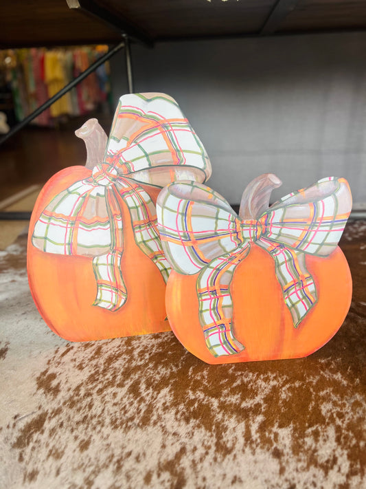 Plaid Pumpkin-Large