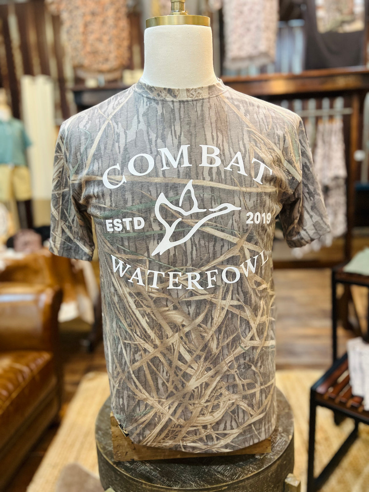 Shadowgrass Camo Badge Logo Tee
