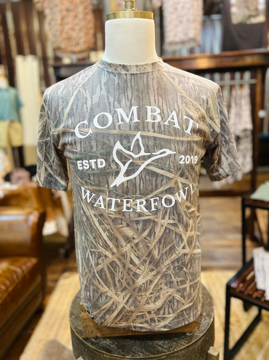 Shadowgrass Camo Badge Logo Tee