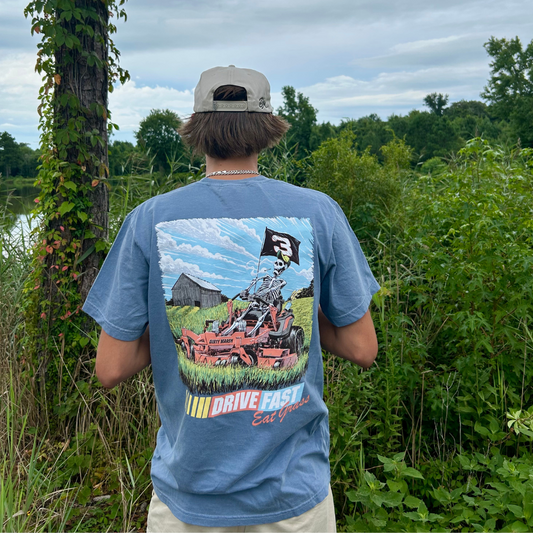 Drive Fast Eat Grass Tee