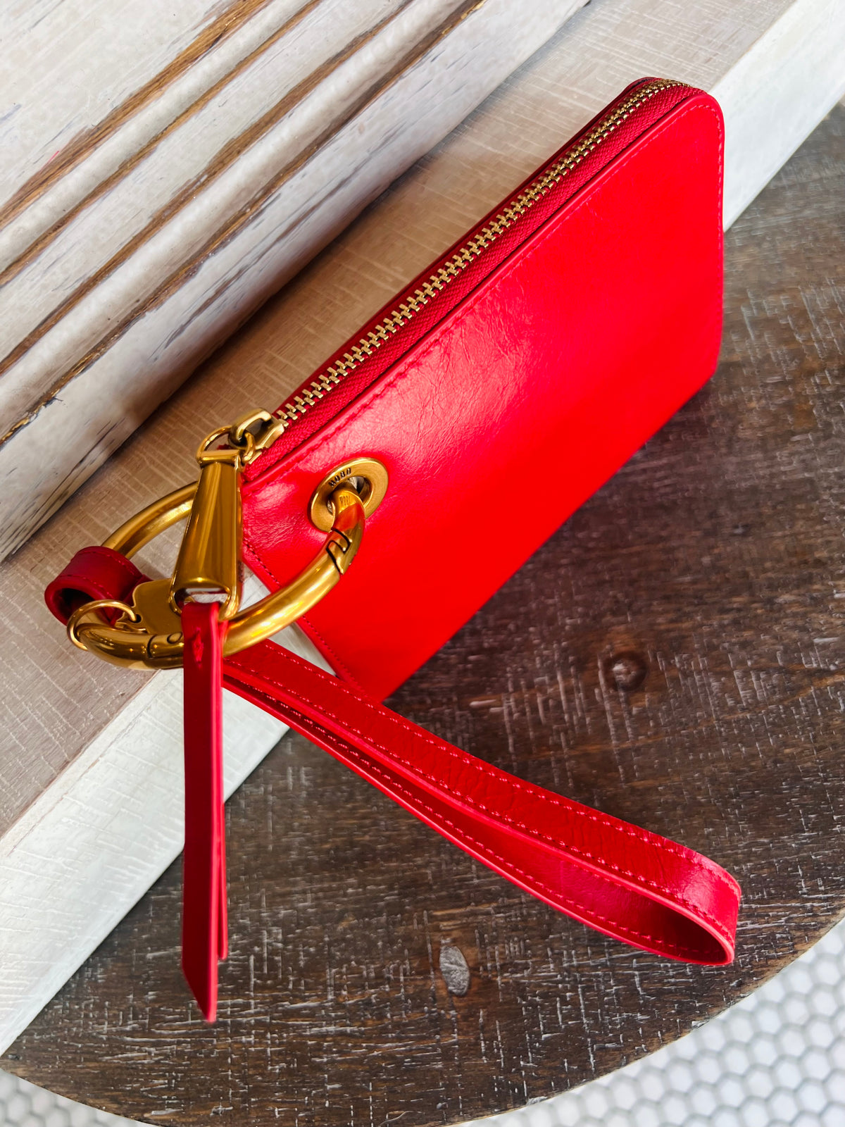 Jett Credit Card Wristlet- True Red