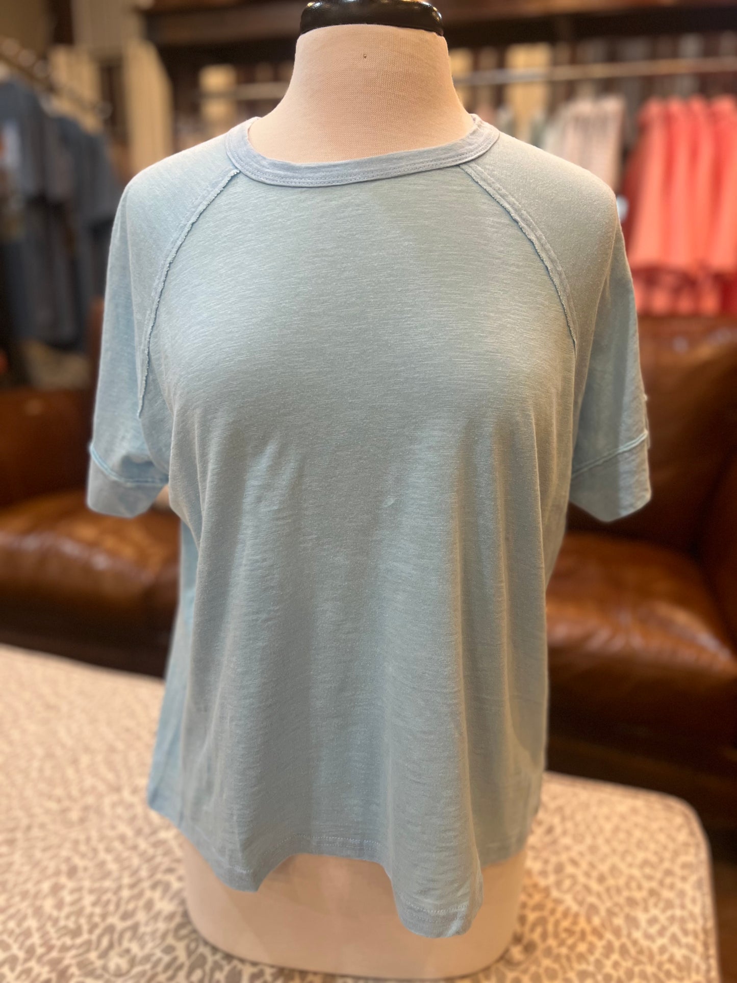 Raw Seam Raglan Tee