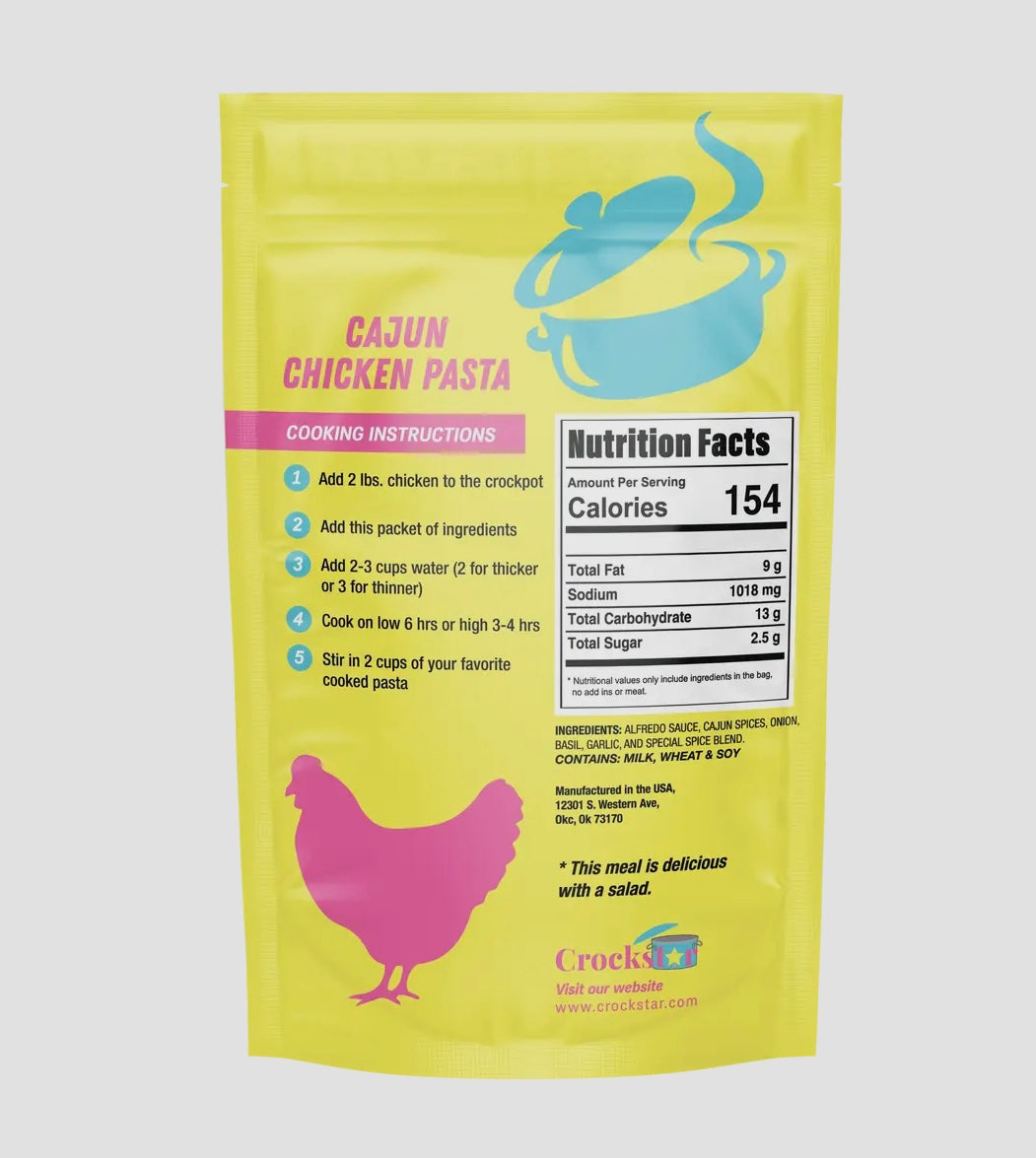 Crockstar Cajun Chicken Pasta