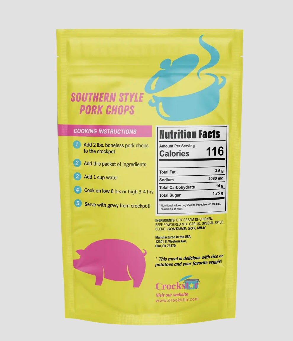 Crockstar Southern Style Porkchops