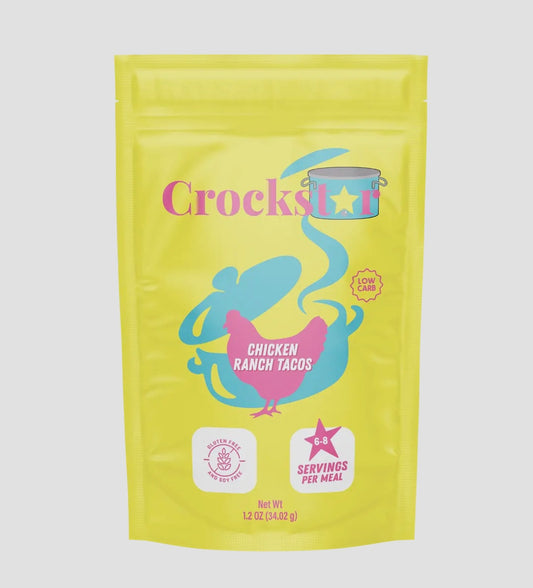 Crockstar Chicken Ranch Tacos