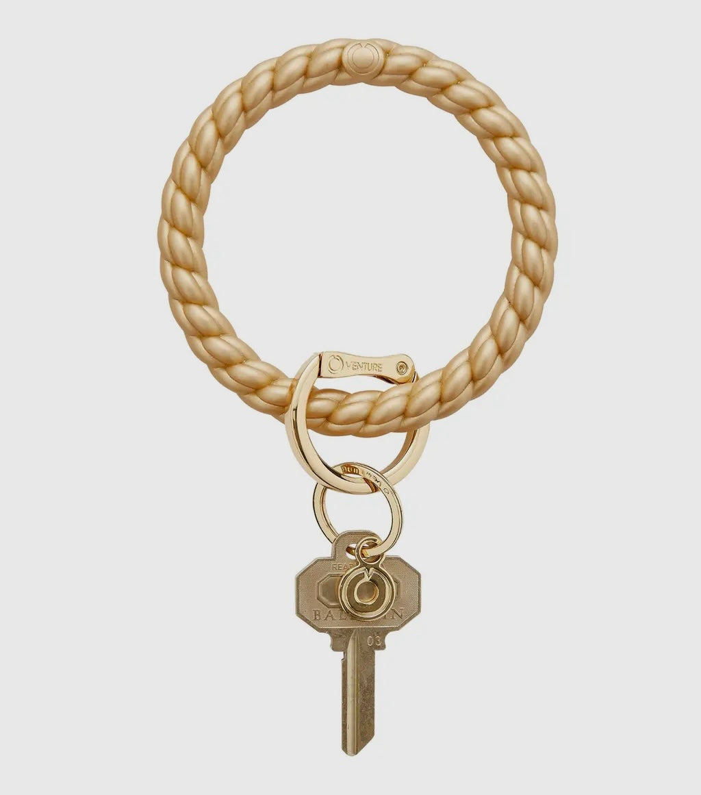 Big O® Key Ring -Gold Braided