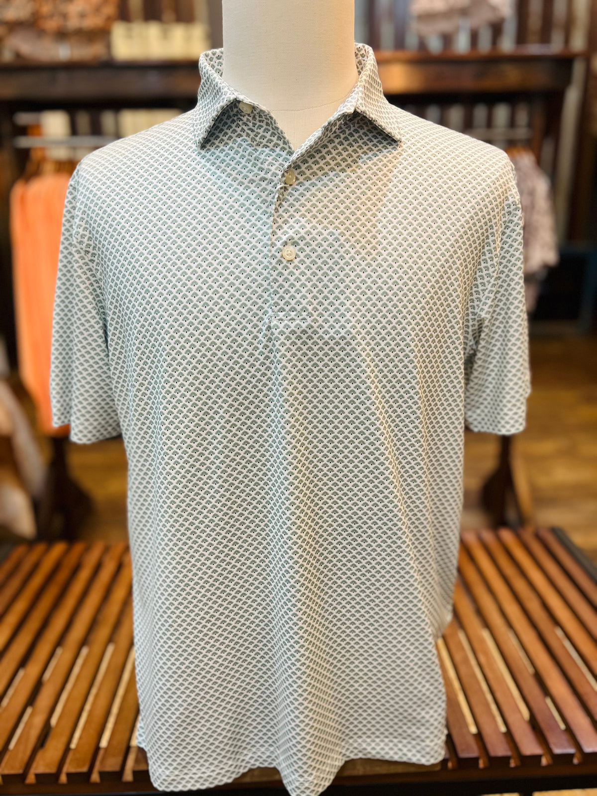 Agave Printed Performance Polo